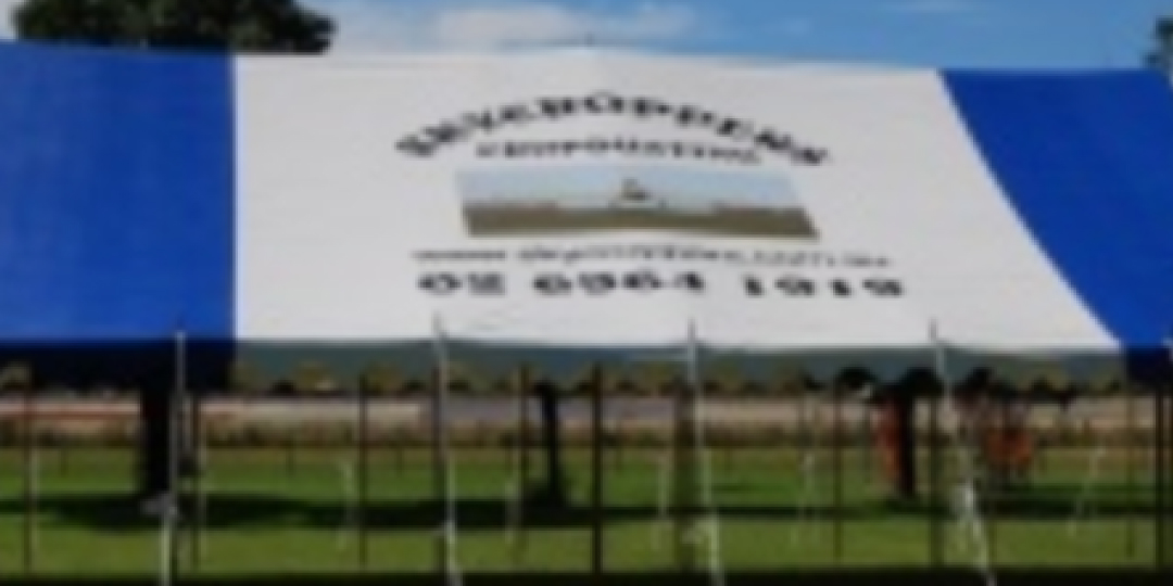 A custom marquee on a sports field in Toowoomba